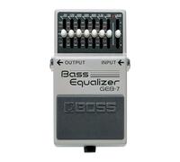 Pédale Bass Equalizer GEB-7 BOSS, une pédale d'EQ 7 bandes créée pour les fréquences des basses électriques