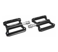 Pedale Bmx-Vtt Descente Newton Noir A Roulements Alu Cnc Filetage 9-16 Avec Picots Argent (Paire) Multicolore
