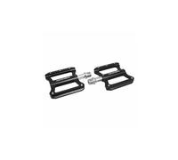 Pedale Bmx-Vtt Descente Newton Noir A Roulements Alu Cnc Filetage 9-16 Avec Picots Argent (Paire) Multicolore