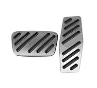 Pédale Capuchons Repose-pieds Pour Chevrolet Pour Blazer Pour Equinox Cruze Lmpala 2017-2021 2 Pièces Couvercle Pédales Frein À Gaz De Voiture(Silver)