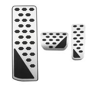 Pédale Capuchons Repose-pieds Pour Jeep Pour Grand Pour Cherokee WL WL74 WL75 2022-2025 LHD Accélérateur Frein Repose-pieds En Acier Inoxydable Couvre-pédales(AT with rest)
