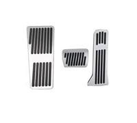 Pédale Capuchons Repose-pieds Pour Mazda Pour CX-3 2015-2021 2022 Pédale Frein Voiture Alliage D'aluminium Sans Support Perçage(RHD AT 3pcs Silver)