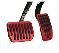 Pédale Capuchons Repose-pieds Pour Tesla Pour Modèle Pour 3 Ans 2021-2025 Highland Juniper 2 Pièces Pédales En Alliage D'aluminium(Red Color)