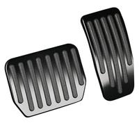 Pédale Capuchons Repose-pieds Pour Tesla Pour Modèle Pour 3/pour Y Antidérapant Pour Mance Accessoires Voiture Aluminium Frein Pour Jeu Coussinets Pied(Floor mat black)