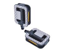 Pedale city/urbain resine optimiz compact noir/gris surface anti derapante d 9/16 (pr)