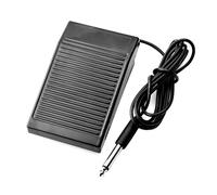 Pédale D’alimentation Tatouage Rectangulaire à Bandes Noire en ABS | Petit Format, Dispositif Antidérapant, Bouton Pratique, Double Alimentation Numérique, Accessoire pour Machine