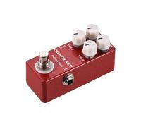 Pédale d effet de distorsion guitare CRUNCH RED avec 4 boutons fonctionnels VOL PRES TONE Interrupteur à True Bypass Indicateur LED Coque en métal plein Portable