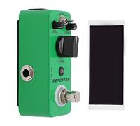 Pédale d’Effet Delay Digital 3 Modes Vert 25-1000ms - Repeater Stompbox Durable en Métal, Portable, Adaptée Musiciens & Guitaristes
