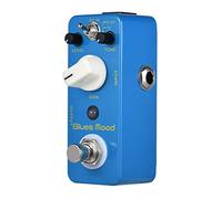 Pédale d effet overdrive style Blue Blues pour guitare avec 2 modes Bright Fat True Bypass coque en métal plein boutons de réglage du volume et ton sortie indicateur LED basse
