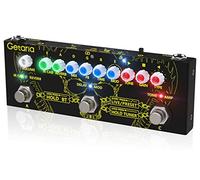 Pédale d’effets Getaria - Multi-effets portable avec processeur DSP, batterie intégrée (7 h), enregistrement audio, accordeur intégré, sortie casque/ampli 3,5 mm, chargeur IR inclus