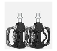 pédale d'accélérateur Pédales de vélo de route VTT SPD System, roulements antidérapants, accessoires de cyclisme Pédale de voiture(086 Black)