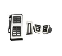 Pédale D'accélérateur pour Passat B8 B9 pour Édition Limitée Variant VIII 2015-2023 Voiture en Acier Inoxydable Pédales De Voiture Couvre Pédales Extensions Pédales(4Pcs MT with Rest)