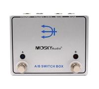 Pédale de commutation pour MOSKYAUDIO A/B Switch Box Effect Channel Signal Router vers deux voies d'ampères avec traversée pour accordeur, boîtier en métal, 90 x 120 x 50 mm