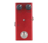 Pédale de distorsion pour guitare avec boîtier en métal (E) | Overdrive classique, lisse pour le maintien, coque en métal, 9 V DC, indicateur d'état LED