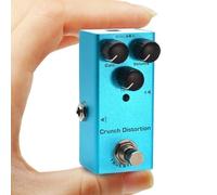 Pédale de distorsion pour guitare électrique avec boutons de gain/volume/tonalité,effets hautes/basses fréquences,mini pédale DC 9V True Bypass pour performances live,enregistrement,guitare électrique