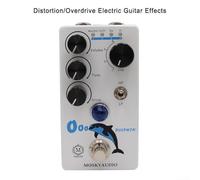 Pédale de distorsion pour guitare électrique avec sélecteur de clippage à 4 modes, tonalités Mosfet doux, commutateur de filtre passe-haut et bas, Stompbox compact pour musiciens et musique rock