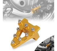 Pédale de Frein Arrière Moto,Universal Billet Aluminium Pédale de-Jaune