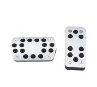 Pédale de frein de voiture compatible avec Focus 2 MK2 3 MK3 pour Kuga pour Escape ST 2005-2019 AT MT Coque de protection en alliage d'aluminium (AT Red St) (AT Black St)