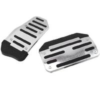 Pédale de Frein de Voiture en Aluminium pour Transmission Automatique, Couvre-pédale Universel, kit de pédales de Frein, d'essence et de Carburant, Rouge, Bleu, Argent, antidérapant, Outils