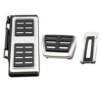 pédale de frein de voiture Pour VW Pour Golf 7 MK7 Pour Skoda Pour Octavia Pour A7 Conduite À Gauche Repose-pieds Sport En Acier Inoxydable Pour Accélérateur Et Frein(3 Pieces AT Style)