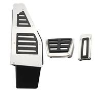 pédale de frein de voiture Pour VW Pour Skoda Pour Kodiaq Pédales D'accélérateur De Frein D'embrayage Boîte Automatique Pièces Rechange En Acier Inoxydable Repose-pieds Voiture(RHD With Rest)