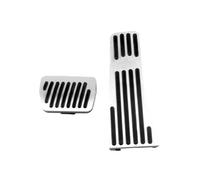 Pédale De Frein pour Mazda 3 BP CX30 CX50 CX60 MX30 MX-30 2019 2020 2021 2022 2023 2024 Couvercle Repose-Pieds Pédale D'accélérateur Frein Couvre-pédale(at 2pcs Silver)