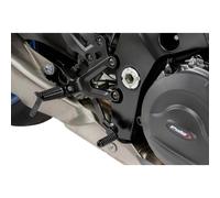Puig 22120N Leviers Frein-Embrayage usinés en aluminium anodisé avec embout réglable et design ergonomique pour un meilleur contrôle, Noir