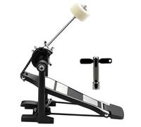 Pédale de grosse caisse - Pédale de grosse caisse - Double chaîne - Pédales réglables - Accessoires faciles à utiliser avec bâton en feutre