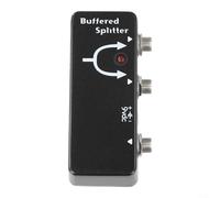 Pédale de guitare à tampon pour une configuration à double amplificateur, boîte de diviseur de signal en métal avec tampon True Bypass pour préserver les tonalités, réduire le bruit et conduire des