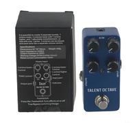 Pédale de guitare avec 6 effets intégrés dont Wah Distortion Overdrive Delay Reverb et compresseur pour variété de tons (bleu drak)
