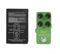 Pédale de guitare multi-effets avec compresseur de réverbération Wah Distortion Overdrive Delay pour entraînement d'enregistrement en direct (RS20 vert)