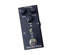 Pédale de guitare Overdrive Petit processeur d'effet de tonalité Overdrive pour et basse sans adaptateur d'alimentation