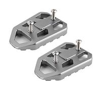Pédale de moto, 1 paire de repose-pieds de sécurité de moto CNC en alliage d'aluminium plaques de pied pédales adaptées pour DL650 DL1000 V-STROM 650XT / 1000XT(Titane)