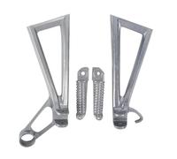 Pédale de Moto Repose-pieds De Moto Pour R6 2003-2005 Pour R6S 2006-2009(Silver)
