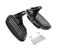Pédale de Moto Support de marchepied arrière Passager Pegstreamliner for Moto/adapté aux Repose-Pieds Harley Touring Street Electra Glide Road King 1993-2024(Black)