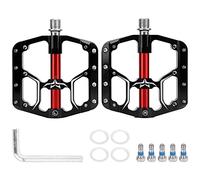 Pédale de plate-forme de vélo à 3 roulements, accessoires de vélo durables en acier au chrome-molybdène, lisse, faible résistance, forte durabilité, corps en alliage d'aluminium