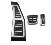 pédale de porte voiture Pour Cayenne 2018-2024 Pour Coupé 2020-2024 Plaquettes Couvercle De Pédale Frein À Gaz RHD Couvertures En Caoutchouc Pour Pédales Voiture(AT with Rest)