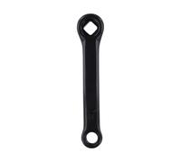 Pédale de rechange pour vélo d'appartement avec filetage M14 - 127 mm | Manivelle en fer, distance centrale de 127 mm, trou carré, connexion de pédale filetée M14, remplacement pour vélos