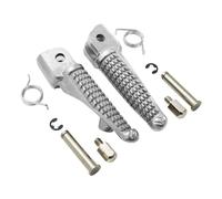 Pédale de repos Repose-pieds Avant Conducteur Pour Kawasaki ZX10R 2011-2020 2019 2018 2017 2016 2015 2014 2013 2012 De Rechange Pour Moto(Silver)