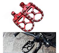 Pédale de repos Repose-pieds Larges Et Épais Pour Moto Pour Harley Fat Boy Lo FLSTFB 2010-2016 2015 2014 2013 2012 2011(Rosso)