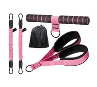 Pédale de résistance avec poignée - Équipement de travail réglable de 60 à 30 lb | Résistance Band with Handle, for Home Yoga Pilates Training Abs Core Leg Arm Waist Sit Up Women