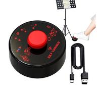 Pédale de retournement de page sans fil - Contrôleur rechargeable, commande au pied mains libres pour tablettes, écran smartphone avec connectivité transparente, clavier musical, téléprompteur pour