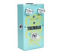 Pédale de Trémolo de Guitare, Effet Double Mode True Bypass | Boîtier en Alliage D'aluminium, Modes NORMAL/TREBLE, pour des Sons Saturés Propres