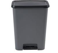 Pédale de tri à pédale Duo - CURVER - COMPATTA - 23 L + 23 L - Gris anthracite - Polypropylène