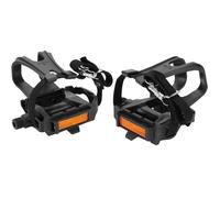 Pédale de vélo 1 Paire de pédales de vélo 1 Paire de pédales de vélo avec Attaches et Sangles avec Cages de Pied et Sangles pour