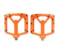 Pédale de vélo améliorée avec 2 roulements et vis remplaçables pour une prise en main et un contrôle optimaux (orange)