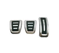 Pédale de voiture Compatible Pour Cupra Formentor 2023, accessoires 2022 2021 2020, repose-pieds antidérapant en caoutchouc, protection en acier inoxydable AT MT(3 pcs)