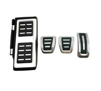 Pédale de voiture Compatible Pour Cupra Formentor 2023, accessoires 2022 2021 2020, repose-pieds antidérapant en caoutchouc, protection en acier inoxydable AT MT(4 pcs)