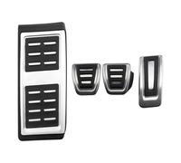Pédale De Voiture Pour VW Pour Polo 2017-2022 LHD Pédales Voiture En Acier Inoxydable Auto Frein À Gaz Pédale Protection Tampons Couverture Voiture Frein Pédale(MT With Rest)