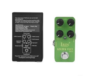 Pédale d'effet de guitare à corps métallique offrant des fonctions Wah Distortion Overdrive Delay Reverb et Compressor pour musiciens (RS20 vert)